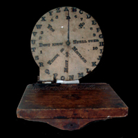 Hare "Spiritoscopes" utilizing cast copy of Pease "Spiritual Telegraph Dial" 1855 